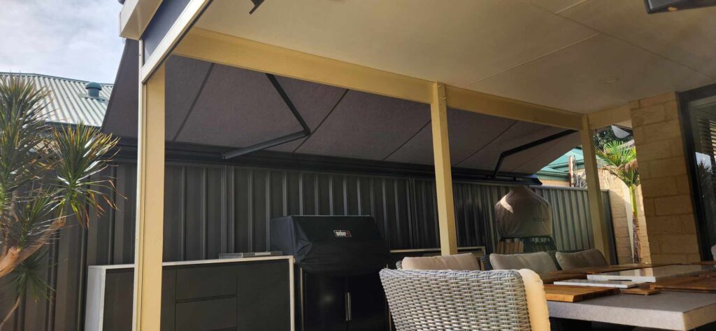 Baldivis - Roof To Fence Folding Arm Awning - 01