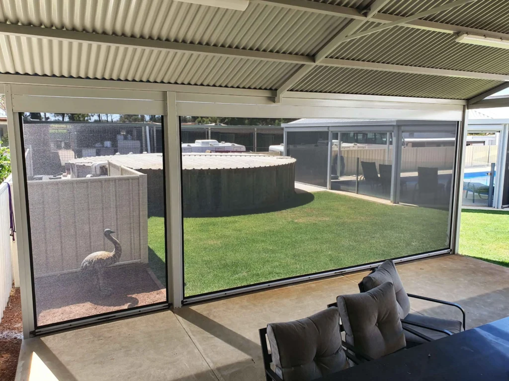 Australian Backyard Outdoor Blind Installation