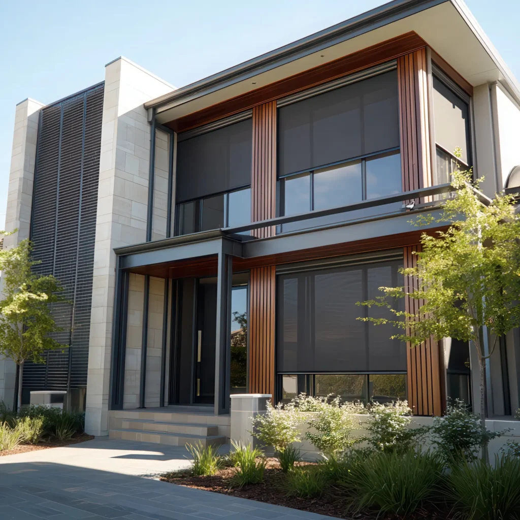 Vistaweave Mesh installed over the windows of a Perth Home