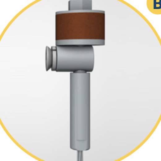 Shock absorption and noise dampening component at the top of the blind